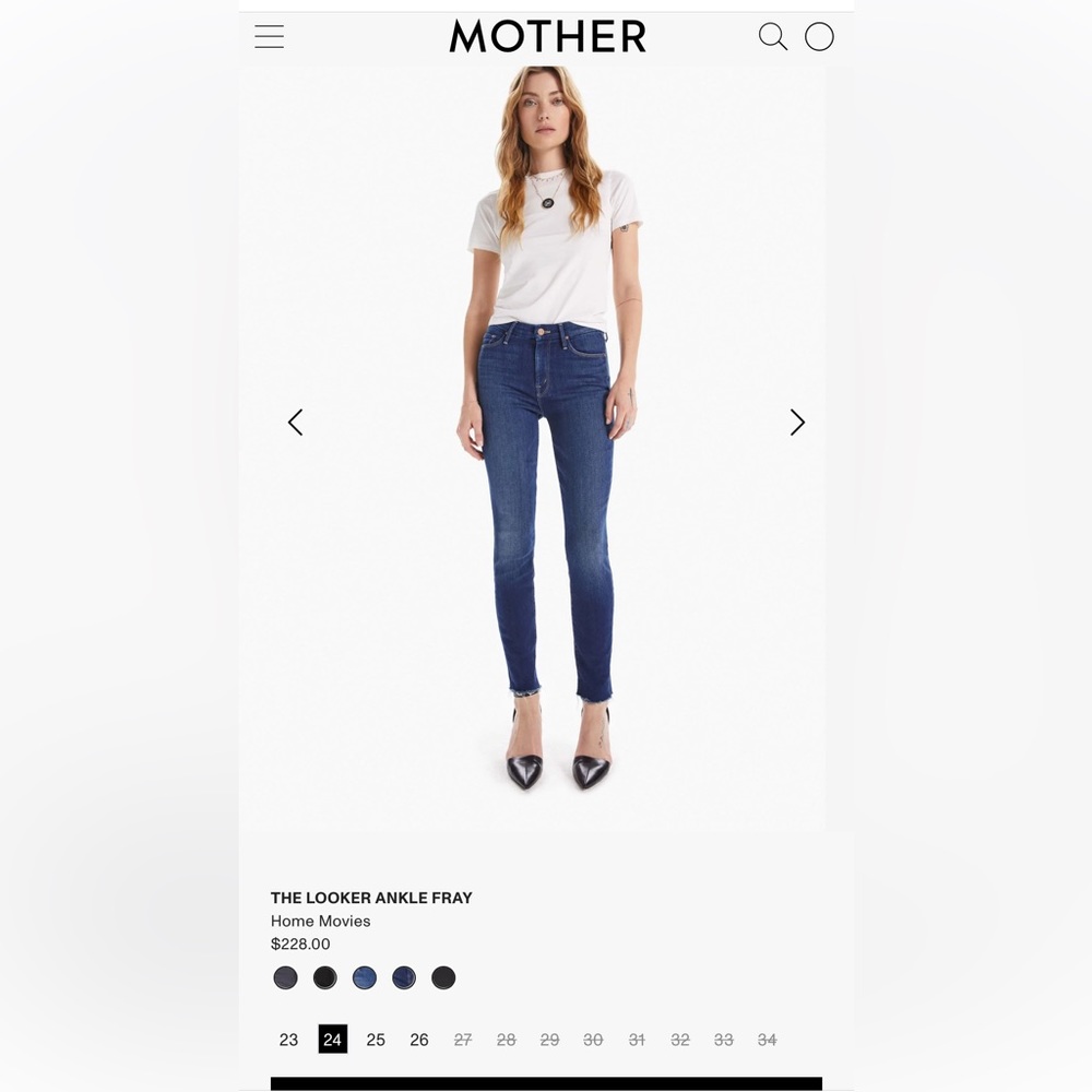 Mother Jeans - The Looker Ankle Fray
